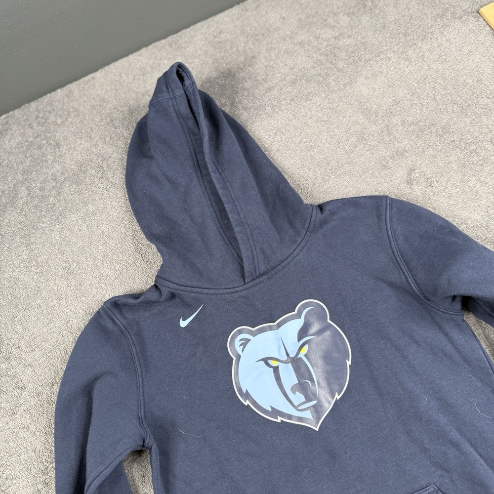 Memphis Grizzlies Nike NBA Authentic Hoodie Dri Fit Size Large Gray Boys Youth